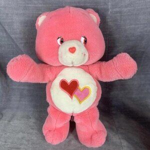 Care Bears Love A Lot Bear 11inchVintage Stuffed Animal Squeeze Tummy Arms Hug​